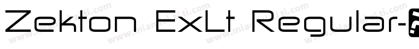 Zekton ExLt Regular字体转换